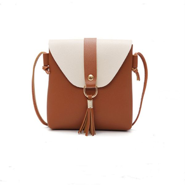 

shoulder bag women's new handbag fashion simple casual messenger bag mobile phone pu stitching retro shoulder 2020 hot