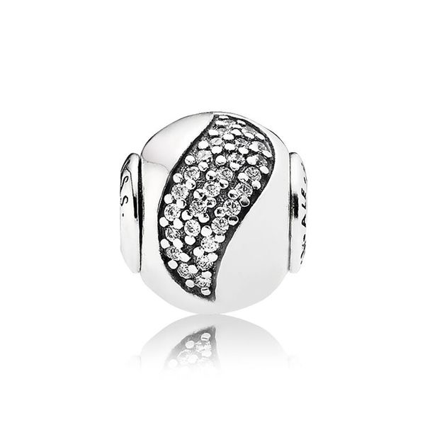 

authentic ale 925 sterling silver essence collection happiness charms bead fit pandora style bracelet for diy jewelry design making, Black