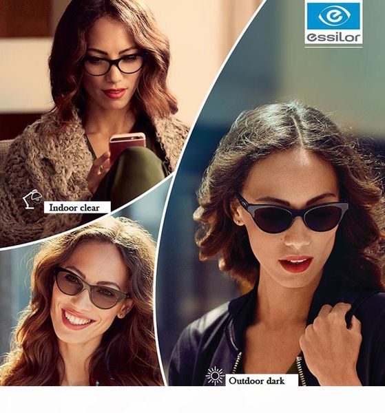 

essilor crizal 1.67 174 transitions green grey tea sun-trigger pchromic lenses optics myopia & presbyopic 100% uva & uvb-blocking