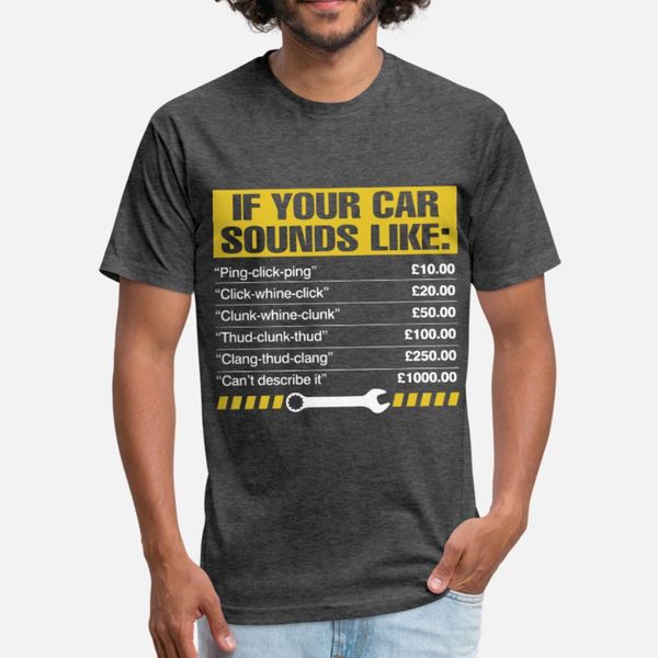 

if your car sounds like mechanic t shirt men customized 100% cotton euro size s-3xl normal sunlight fashion summer style original shirt