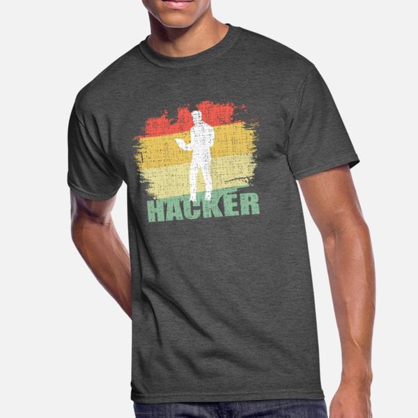 

vintage hacker t shirt men personalized tee shirt crew neck gents fitness basic spring autumn natural shirt