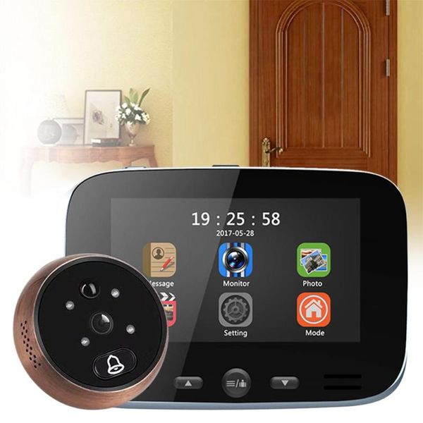 

doorbells dd1 infrared motion sensor door bell viewer long standby video intercom professional security night vision hd camera