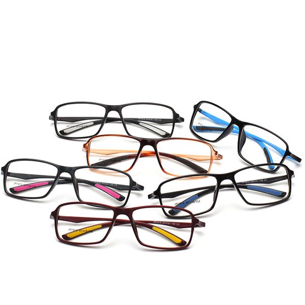 

2020 new arrival sporty ultra-light imitation tr90 men and women flat mirror myopic glasses ful frame, Black