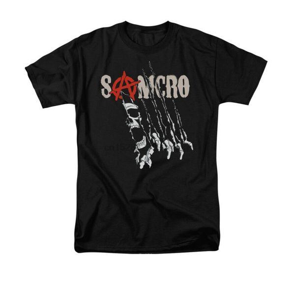 

anarchy sons of rip through licensed men graphic tee shirt summer streewear sizes-3xl