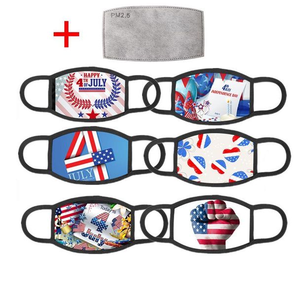 

reusable american day trump election fashion washable filter mask printing with face 1 flag pm2.5 2020 masks us supplies independence yngem