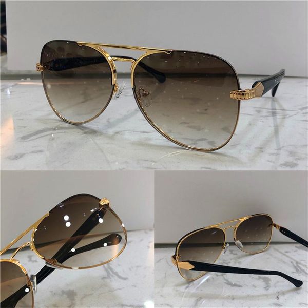 

new fashion designer women sunglasses 1091 pilot frameless frame popular simple noble style uv400 outdoor protection eyewear, White;black