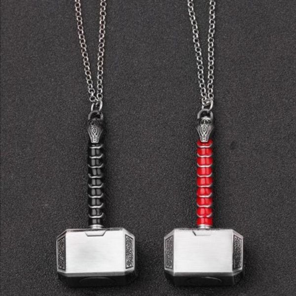 

europe and america 2020 thor hammer pendant stainless necklaces boy men fashion creative jewelry popular pendant choker, Silver