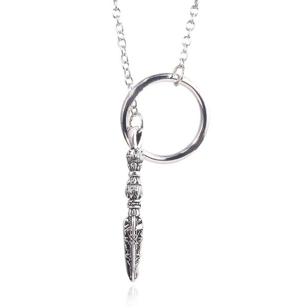 

sansa stark necklace pendant a song of and fire priestess red shadow choker lady cosplay jewelry, Silver