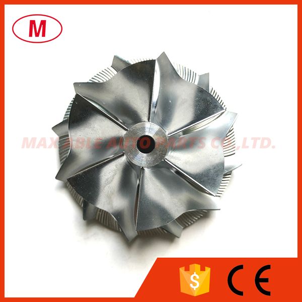 

gt15- 25 49.50/63.00mm 6+6 blades performance turbo billet compressor wheel/aluminum 2618/milling for turbocharger cartridge/chra/core