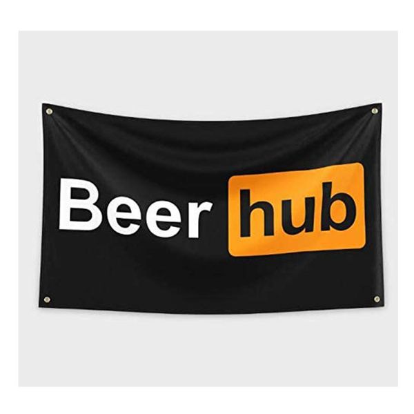 Cerveja Hub Bandeira Impressão 100D Poliéster Exterior ou Interior Clube Impressão Digital Banner e Bandeiras Atacado