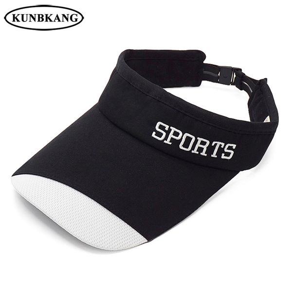 

new arrive 100% cotton summer sun hat visor cap men women sports beach tennis hat outdoor travel golf visor baseball, Blue;gray