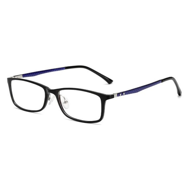 

w-136 comfortable plastic steel tungsten carbon fiber square optical glasses eyewear frame for women men prescription glasses, Black