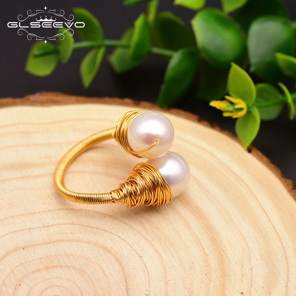 

junerain марка handmade природных барокко пресной воды pearl регулируемая кольцо для женщин на заказ свадебного обручальное подарка ювелирны, Silver