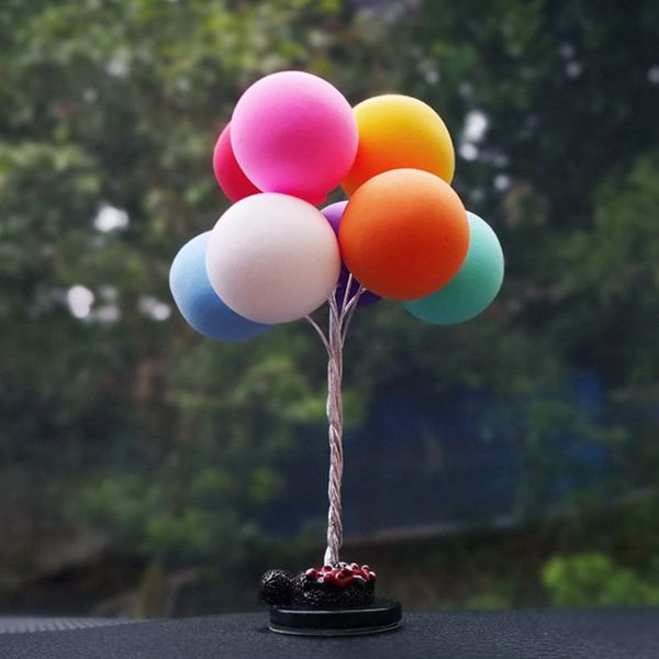 

charming auto ornaments multicolour lovely balloon car decoration mini console dashboard decoration car interior supplies