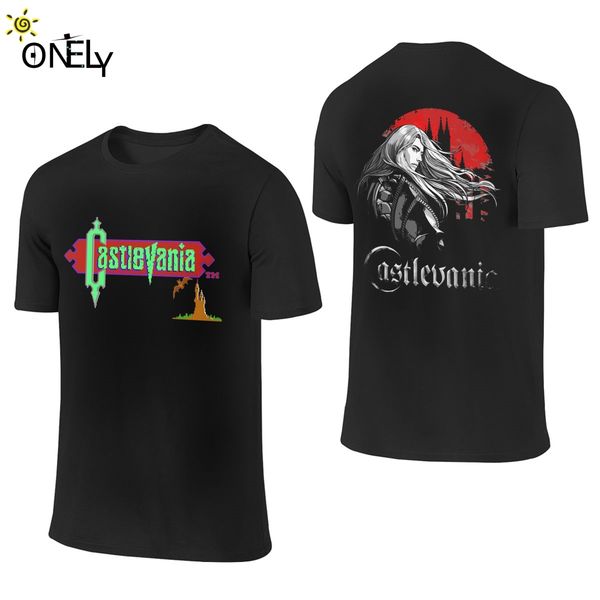 

castlevania hunting 70s 80s video game anime t-shirt casual o-neck harajuku male organic cotton us size s-6xl big size t shirt