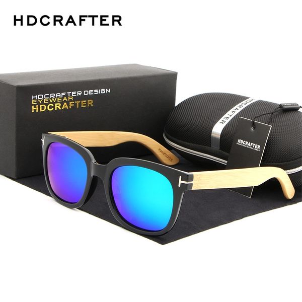 

sunglasses hdcrafter polarized men/women bamboo leg sunglass brand designer original wood sun glasses masculino, White;black
