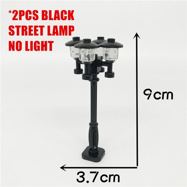 

блоки кирпичи город не 2pcs diy игрушки установить классические светильники с city совместимость лампы moc свет для street kit строительство