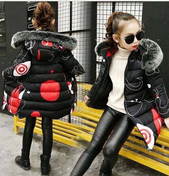 

teenage girls 2019 new black red thick coat winter clothes wear costume for size 6 7 8 9 10 11 12 13 14 years child down jackets nygz#, Blue;gray