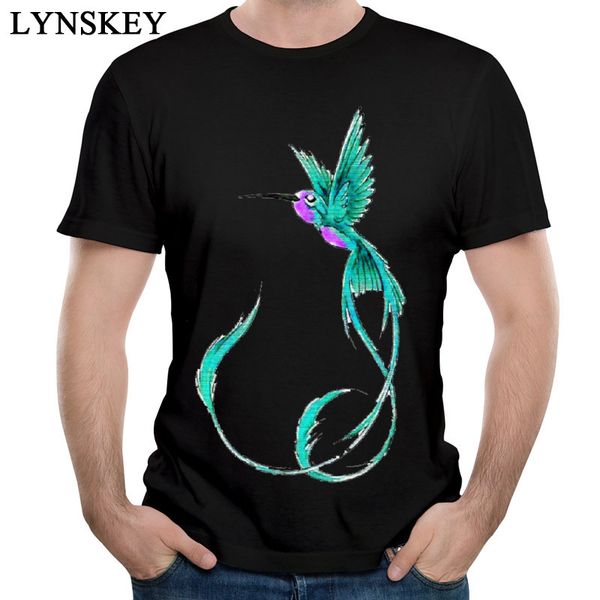 

new mens t shirts summer 3d shirts anime hummingbird t-shirts o- neck for men short sleeve cotton clothes tees