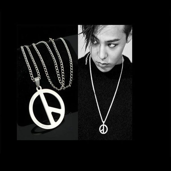 

kpop g-dragon metal pendant necklaces peaceminusone men women jewelry jh141, Silver