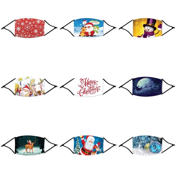 

women face christmas mask summer ice silk leopard dot print christmas masks sun protection breathable riding sunshade sun er xd23209#72633, Black