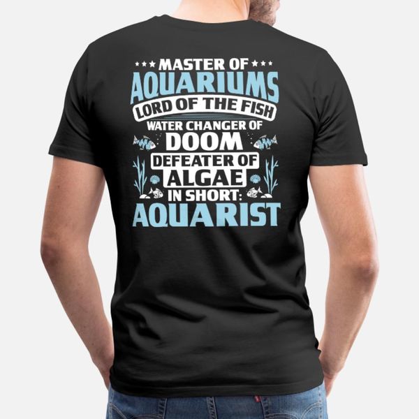 

aquarist aquaristics aquarium hobbyist fishkeeping t shirt men famous short sleeve s-3xl kawaii famous fashion summer unique shirt