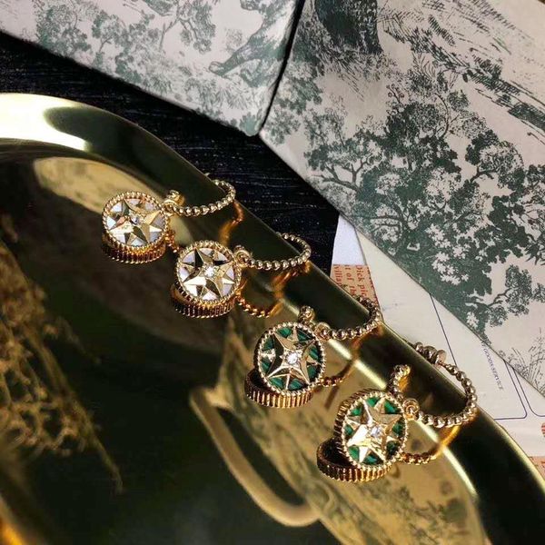 

octagonal earrings are popular in europe and america luxury custom women's earrings, Golden;silver