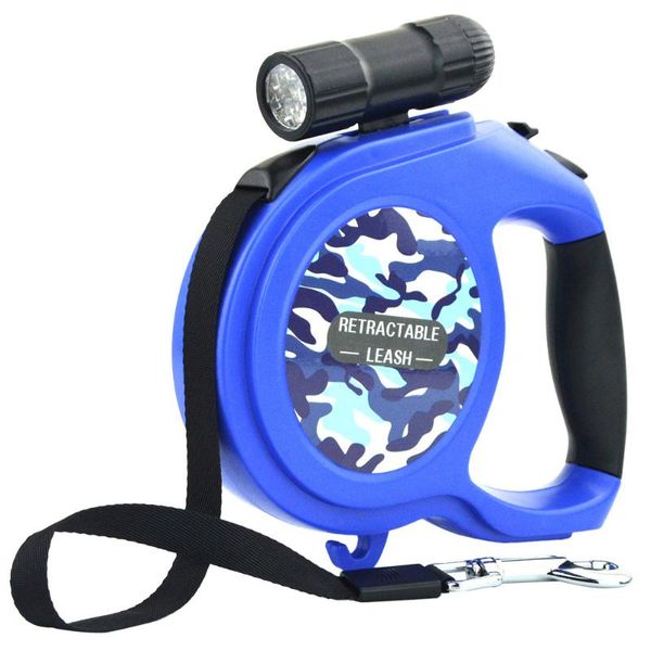 

2020led 8m 50kg large dog leash retractable extending pet leash lead big medium dog animals supplies drop shipping