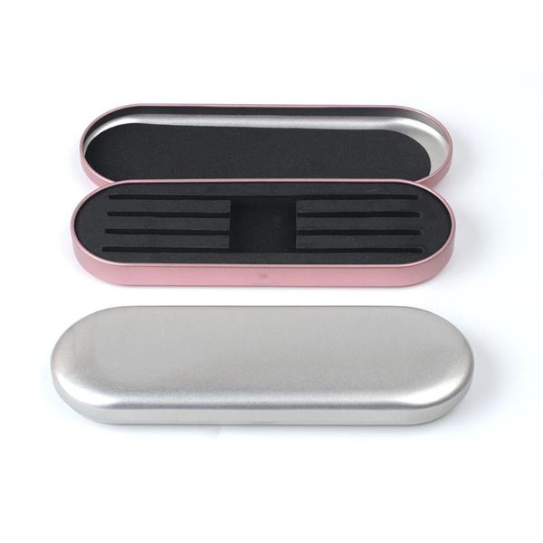 

false eyelashes 1pc portable eyelash tweezer storage box lash tweezers case protective brushes pencil eyeliner organizer makeup tools