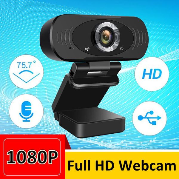 

1080p full hd webcam usb computer camera with microphone for live streaming conferencing video chatting gaming online teaching