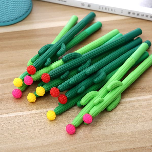 

gel pen designer creative fashion fresh cactus plant black signature pen office signature pen student stationery