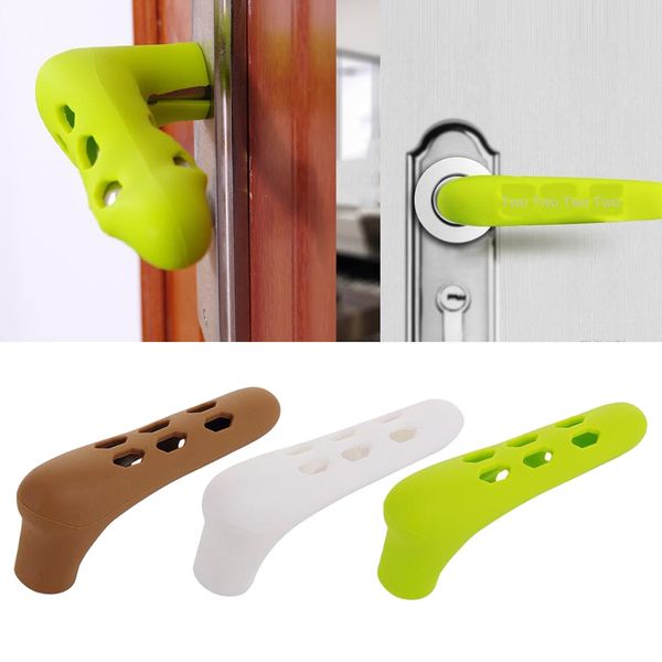 

4pcs home silicone door handle protective baby safety cover protective