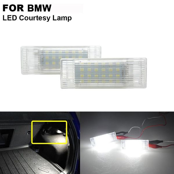 

2pcs clear white car led courtesy footwell door luggage trunk light lamp for f20 f21 f30 f31 f34 f32 f10 f11 f07 f15 e84 f26