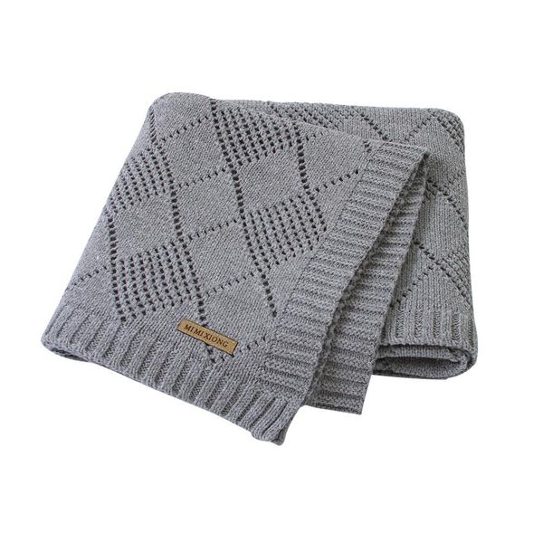 

baby blankets super soft newborn bebes swaddle wrap 100*80cm knitted infant kids stroller basket bed blankets sleeping covers 200925