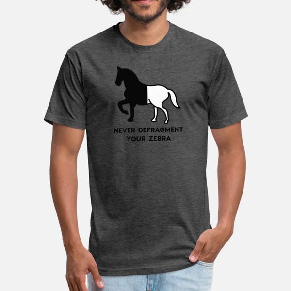 

never defragment your zebra t shirt men customized short sleeve s-xxxl pictures crazy breathable summer cool shirt