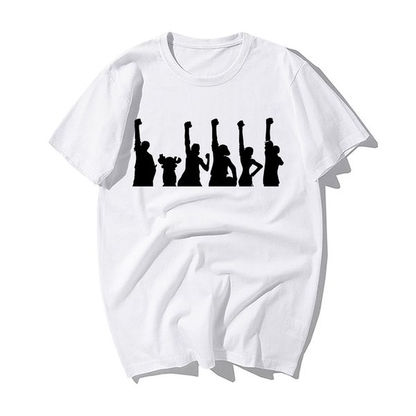 

one piece luffy t shirt the straw hat pirates friends print anime shirt men summer 100% cotton short sleeve tshirts tees