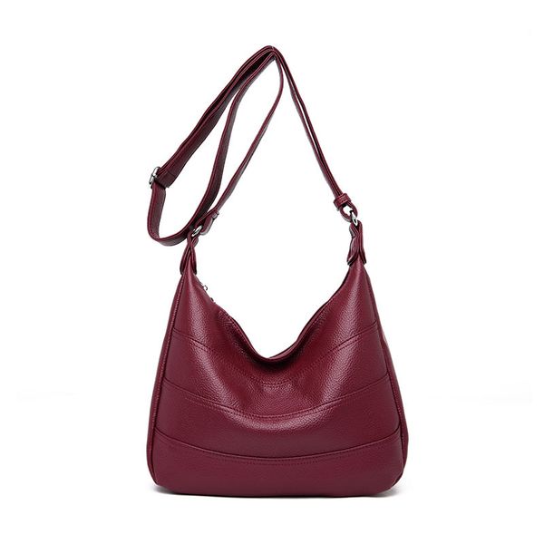 

genuine leather women's handbags patchwork shoulder crossbody bags lady messenger bag big size hobos women bags