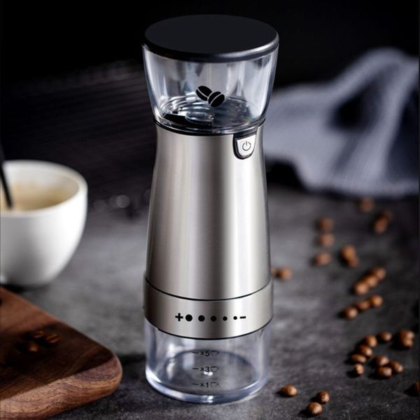 

portable rechargeable electric coffee beans grinder multifunction grinding tools for nuts seeds grains practical kitchen