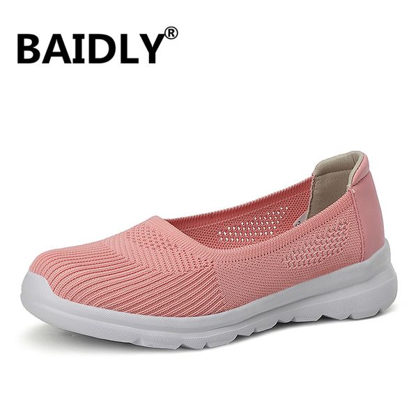 

new women flats spring summer ladies mesh shoes soft breathable sneakers women casual shoes zapatos de mujer, Black