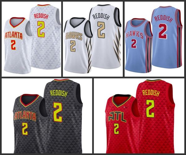 

atlanta hawks cam reddish men city basketball jersey, Black