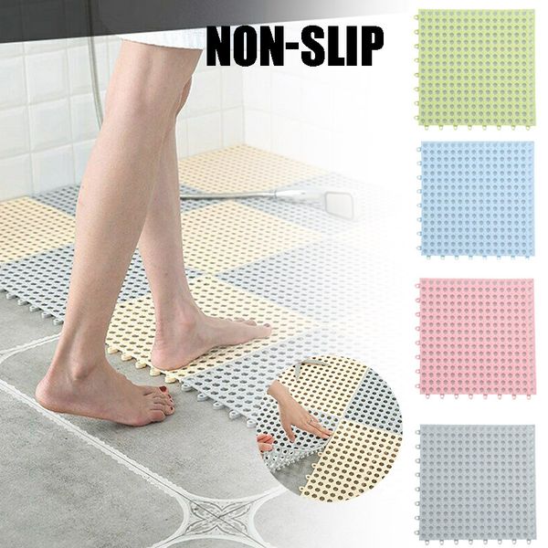 

safety shower non-slip bath mat plastic bathroom kitchen stitching pads tn99