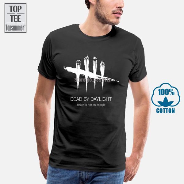 

new dead by daylight survival horror zombie game men's black t shirt size s 3xl