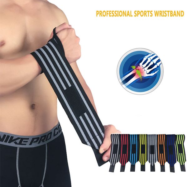 

1pcs gym adjustable wristband elastic wrist wraps bandages for weightlifting powerlifting breathable wrist support sport 8colors, Black;red