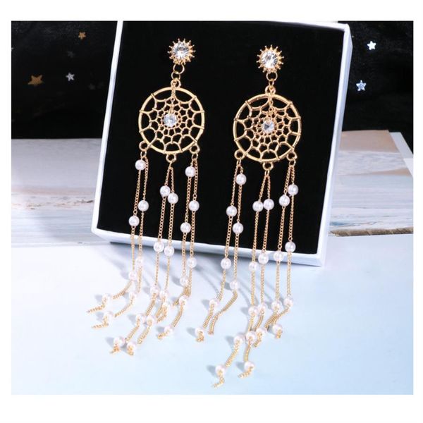 

2020 fashion jewelry 925 sterling silver luxury designer jewelry women earrings designer earings simplicity temperament tassel earings, White