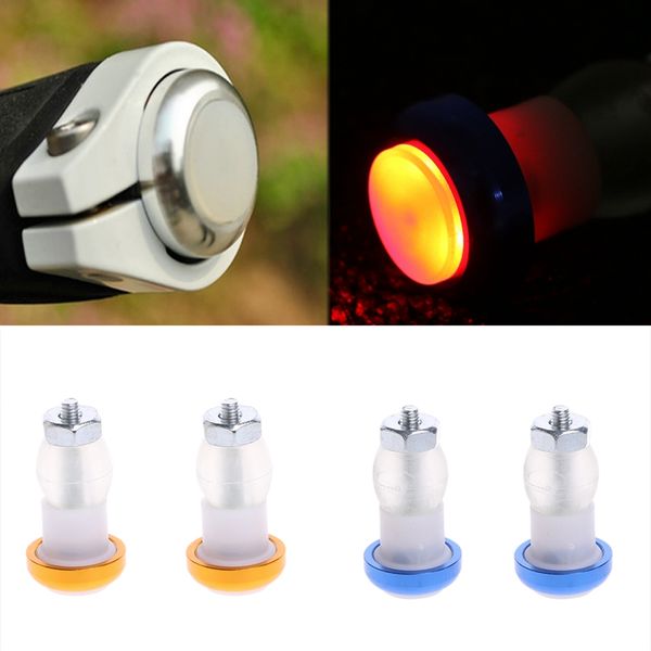 

bike lights 1pair safety cycling turn signal handle bar end plug led red light lamp bicycle parts accessories