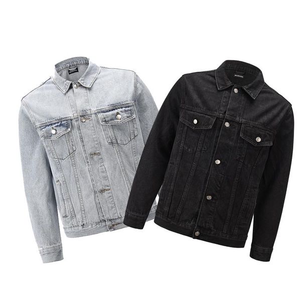 

designer jean coat mens jacket clothing brand letters denim jackets street fashion mens jackets outdoor men women clothes, Black;brown