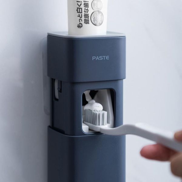 Automatischer Zahnpasta-Quetscher für das Badezimmer, Handzahnpasta-Quetschspender, einfach zu drücken, Zahnpasta-Halter, Badezimmer-Werkzeuge, Use1237E