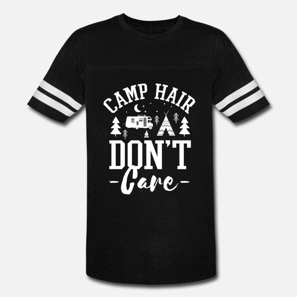 

camp hair dont care t shirt men personalized cotton round neck solid color anti-wrinkle comfortable summer natural shirt