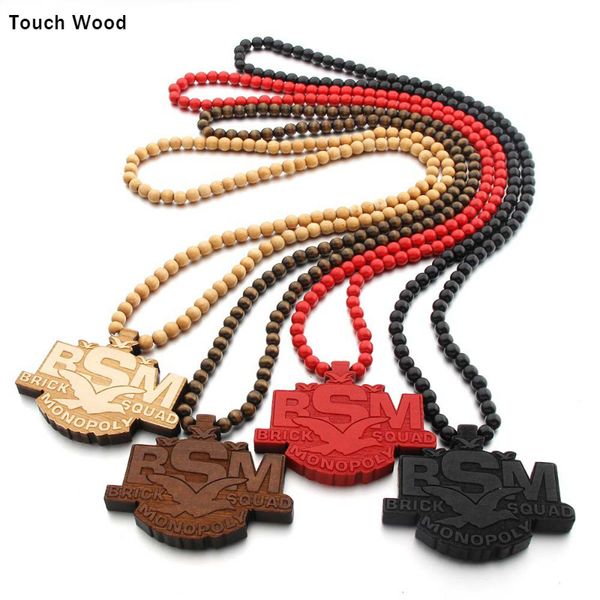 

wood beads bsm pendant necklace / popular necklace jewelry / wholesale dropshipping, Silver