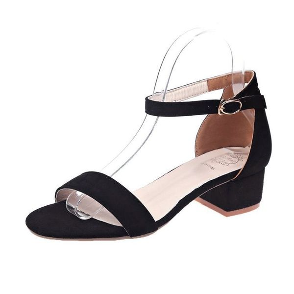 

dress shoes 2021 brand summer womens suede sandals comfortable casual solid color black white elegant ladies zapatos de mujer